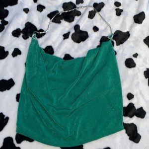 Green Halter Top